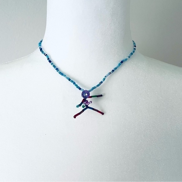 Handmade Beaded Necklace - "La Danseuse" (The Female Ballet Dancer) - Picture 2 of 7